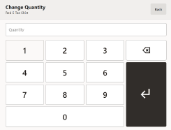 Enter Item Quantity Enter Item Quantity