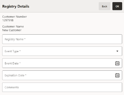 Registry Details Registry Details