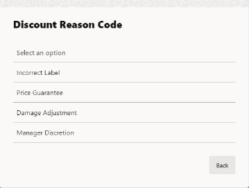 Reason Code List Reason Code List