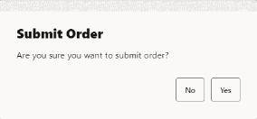 Submit Order Prompt Submit Order Prompt