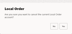 Local Order Cancellation Confirmation