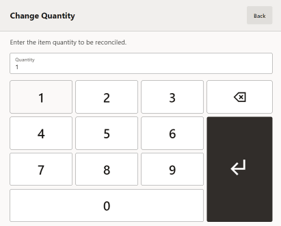 Prompt for Quantity to be Reconciled Prompt for Quantity to be Reconciled