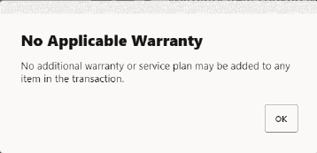 No applicable warranty No applicable warranty