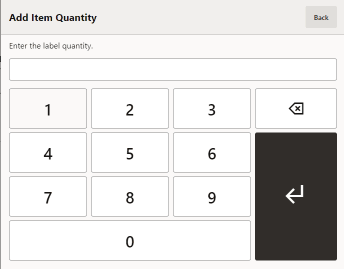 Label Quantity Prompt Label Quantity Prompt
