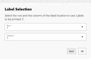 Print Label Prompt Print Label Prompt