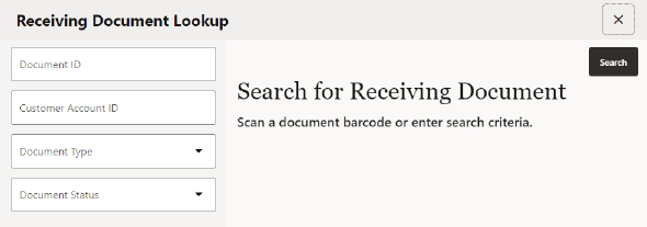Document Search Form Document Search Form
