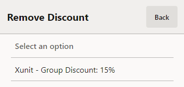 Discount List Discount List