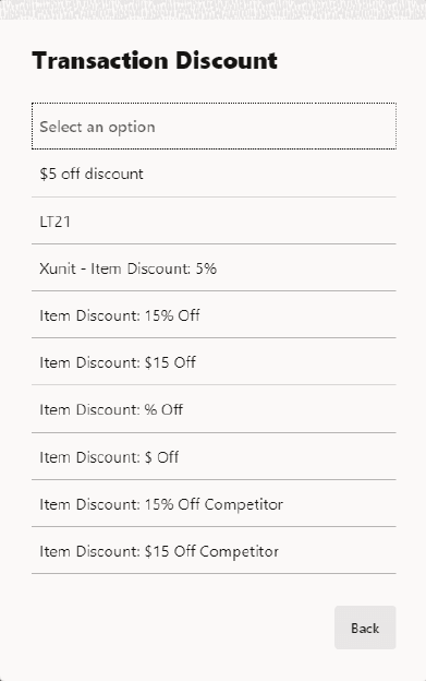 Discount List Discount List