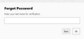 Change Password - Last Name Prompt
