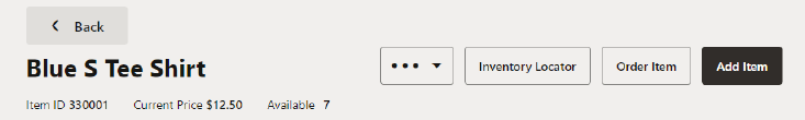 Add Item Add Item