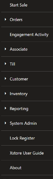Global Navigation Menu