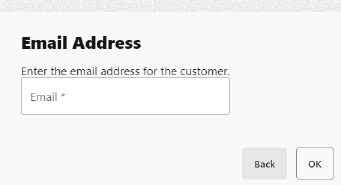 Email Address Prompt