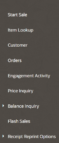 Transaction Menu