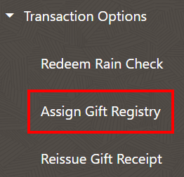 Register Options Context Menu Register Options Context Menu