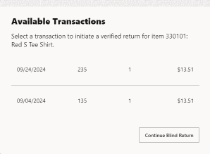 Available Transactions Available Transactions