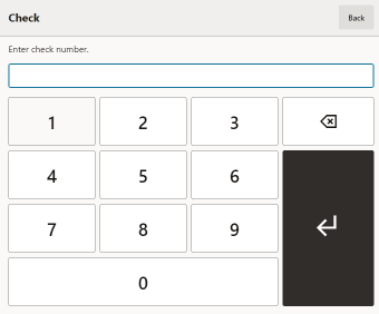 Check Number Prompt