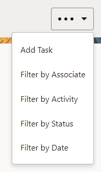 Tasks Header Overflow Menu
