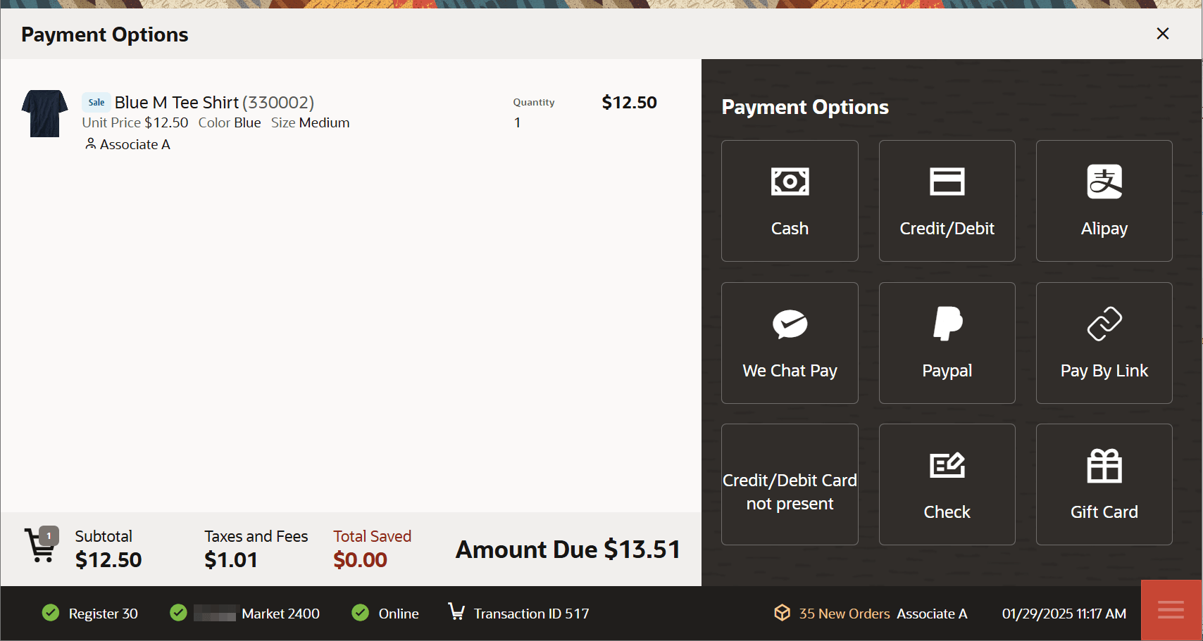 Payment Options
