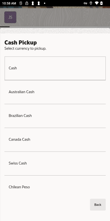 Cash Pickup - Handheld