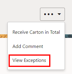 View Exceptions View Exceptions