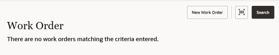 No Matching Work Orders No Matching Work Orders