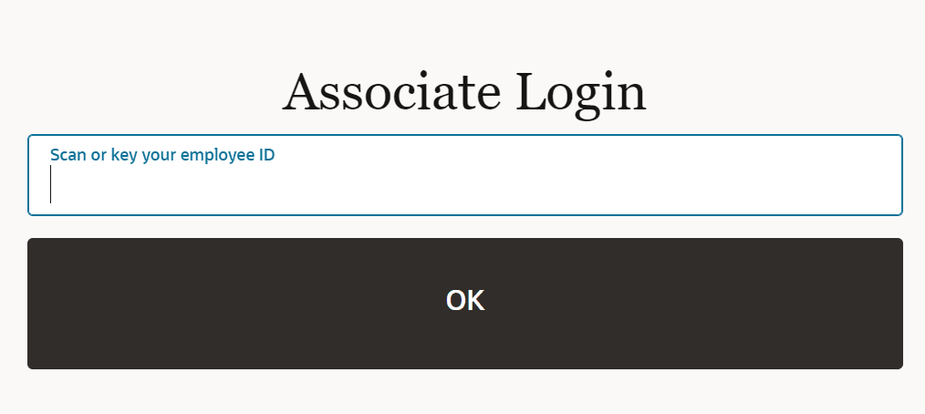 Associate Login to Complete Loyalty Sing Up - Employee ID