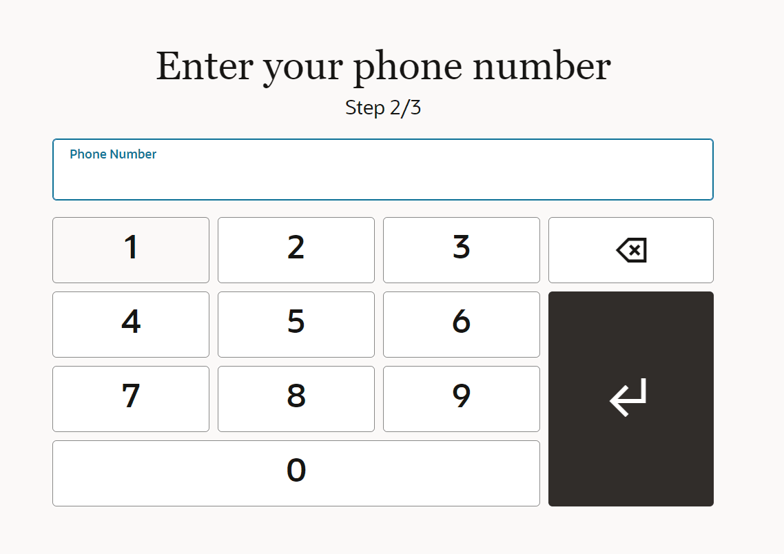 Enter your Phone Number