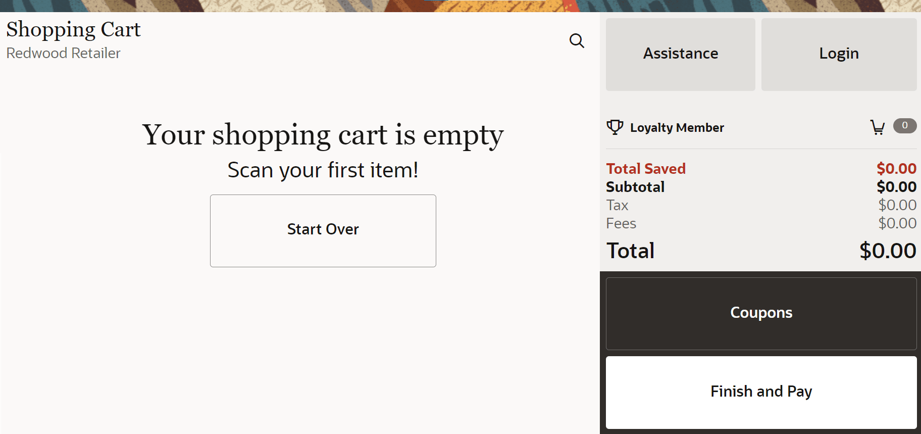 Shopping Cart - Loyalty Member