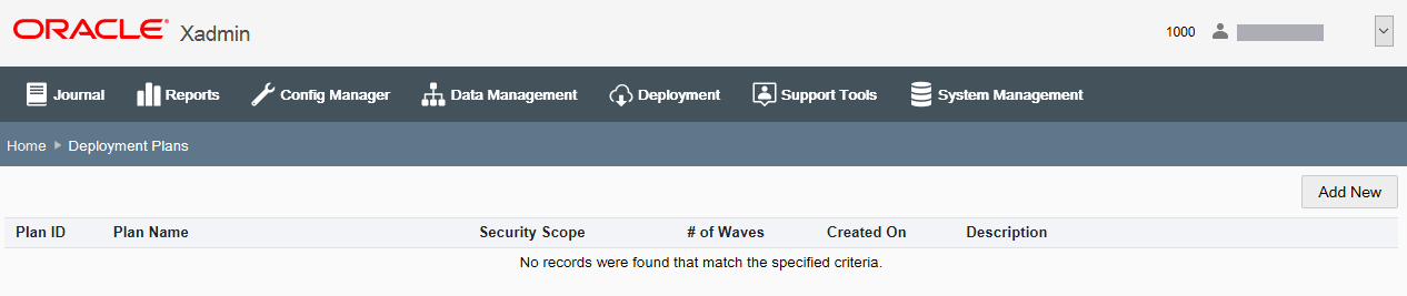 Deployment Plan page