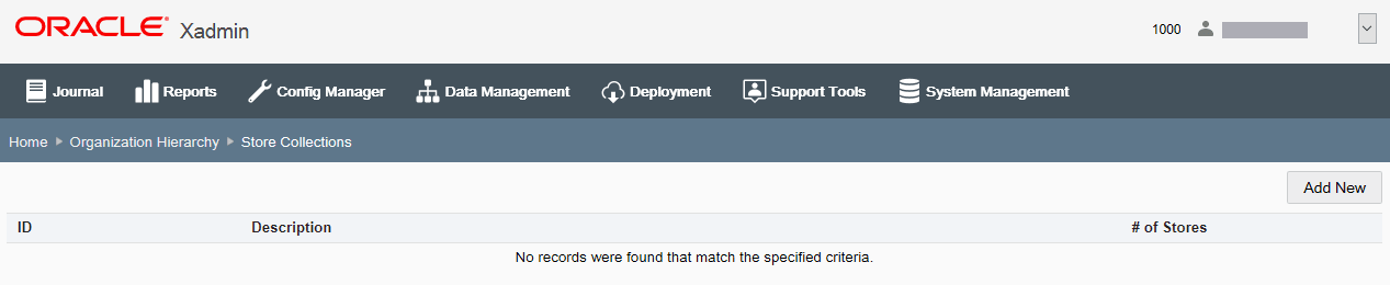 Store Collections page