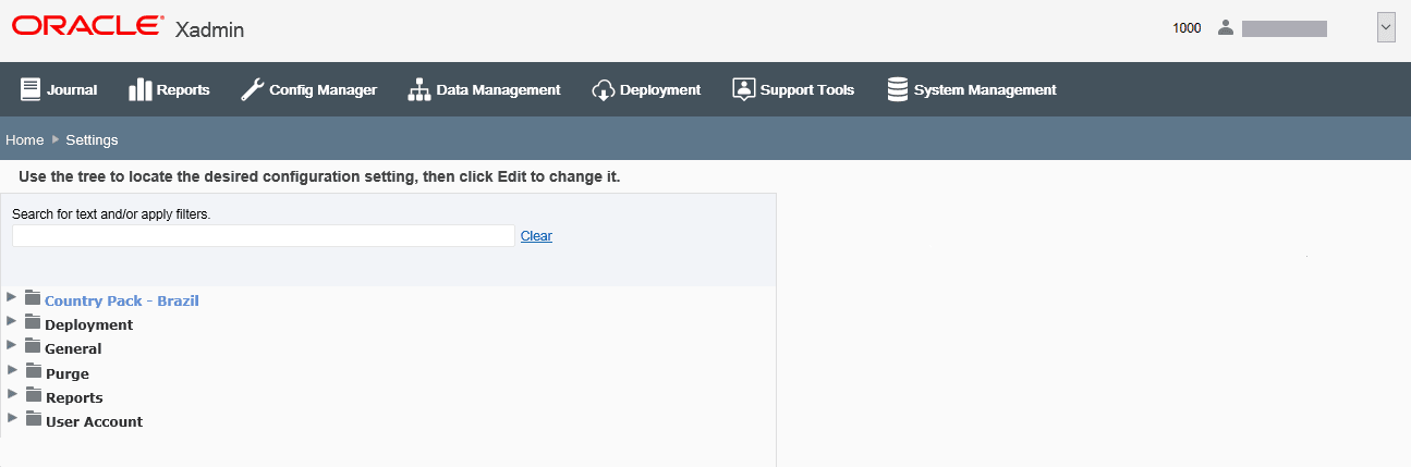 Xadmin System Settings Page
