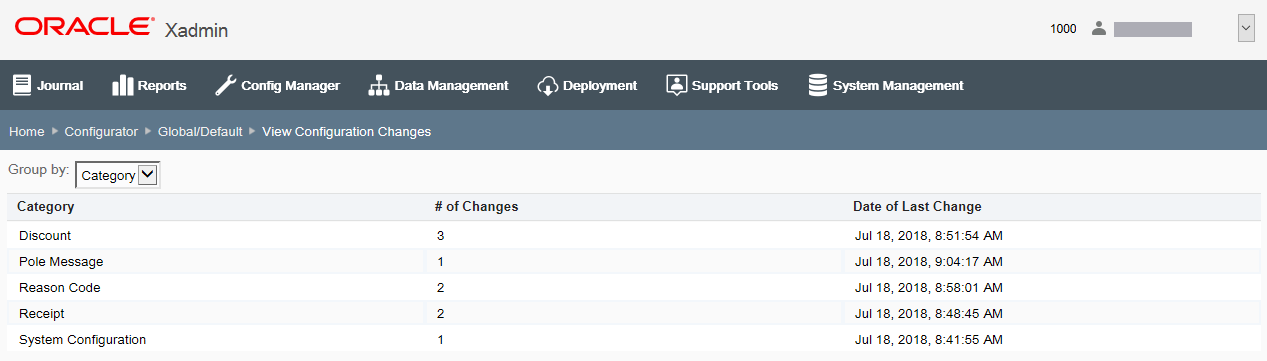 Configurator page by category