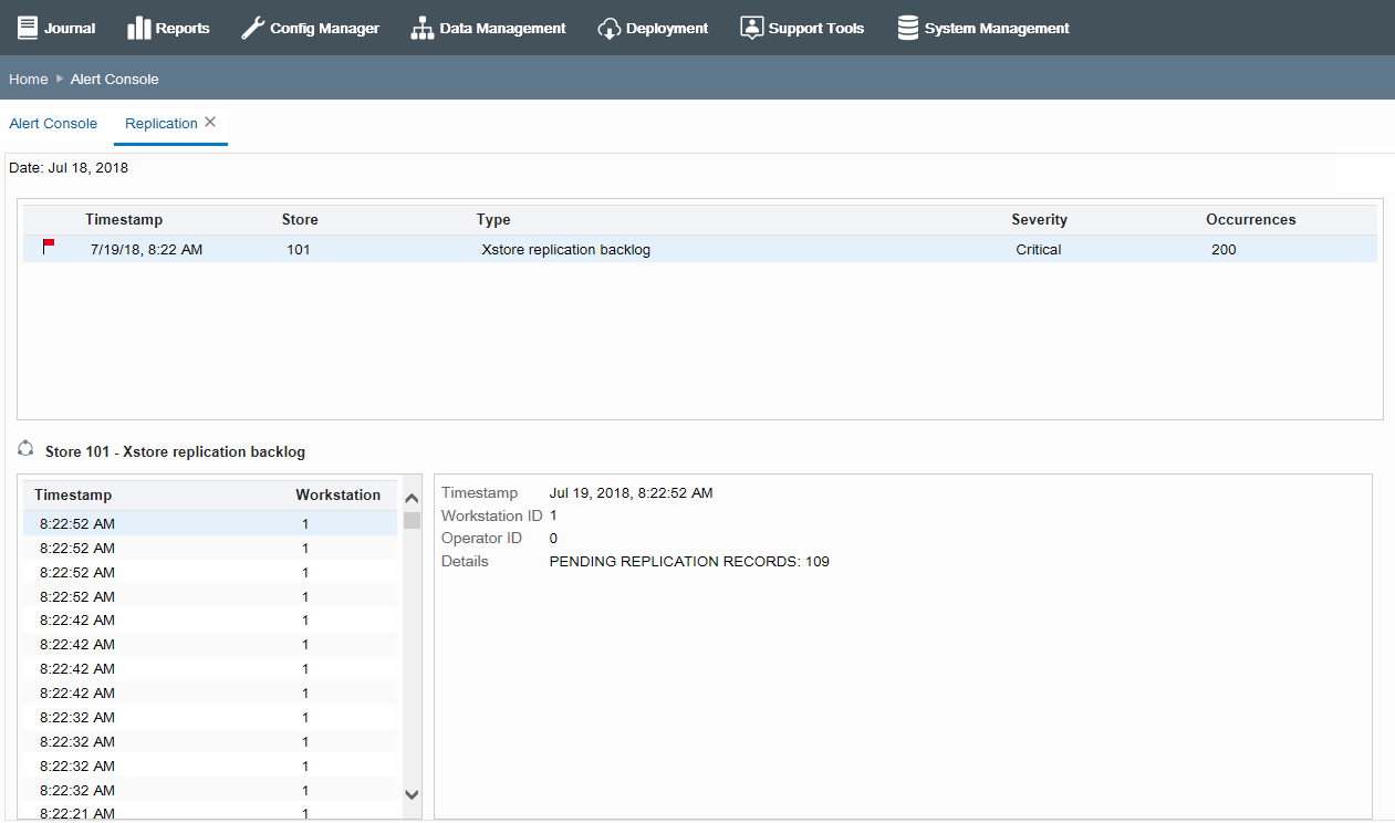 Replication logged events Replication logged events