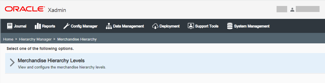 Merchandise Hierarchy Page Merchandise Hierarchy Page
