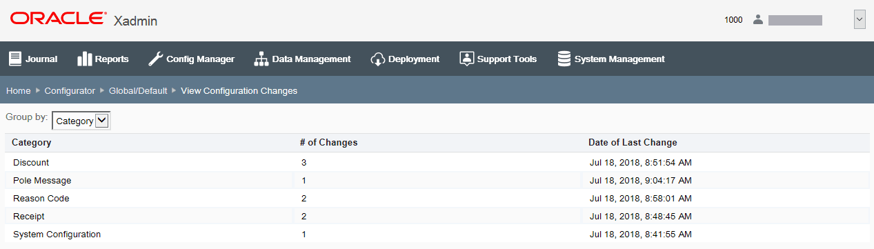 Configurator page by category
