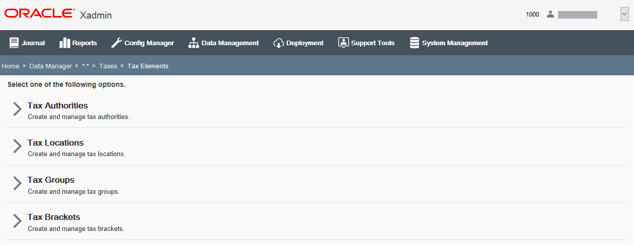 Taxes Elements page