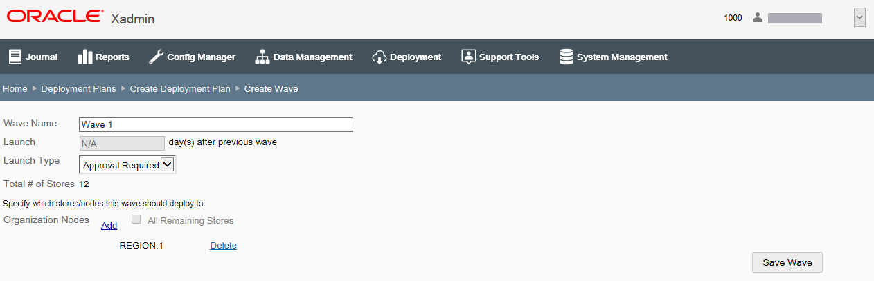 Create Wave 1 Example