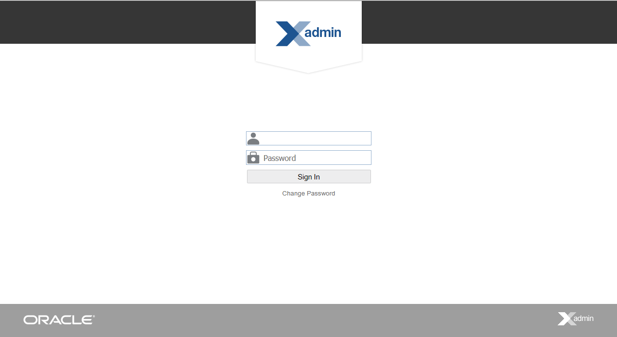 Xstore Office Login page