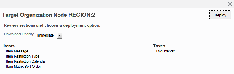 Target Node Information window Target Node Information window
