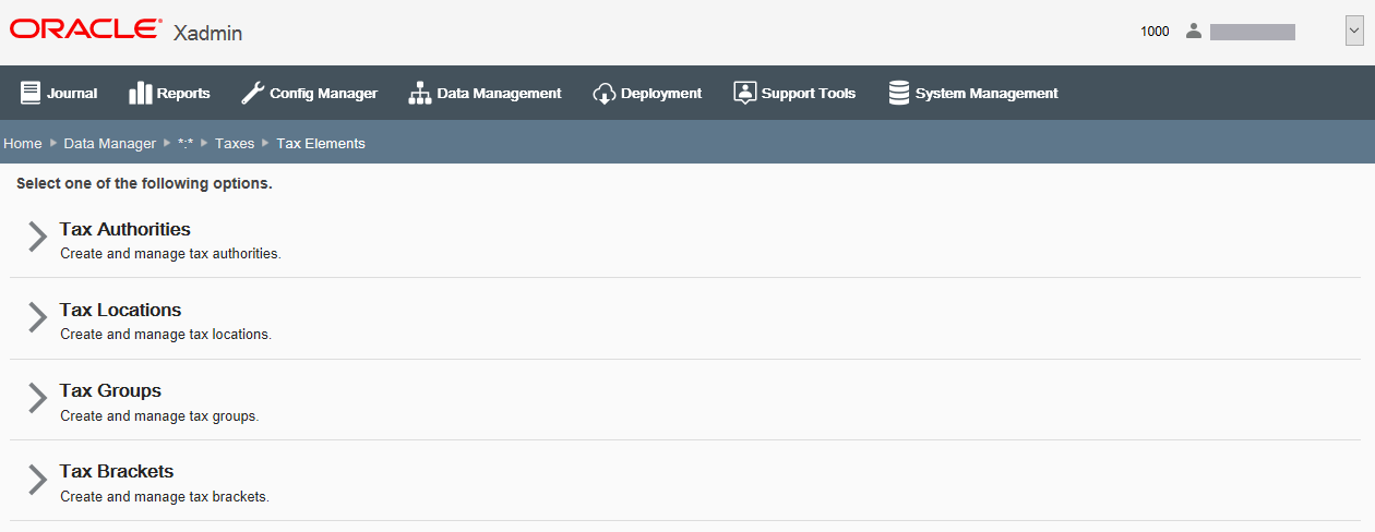 Taxes Elements page Taxes Elements page