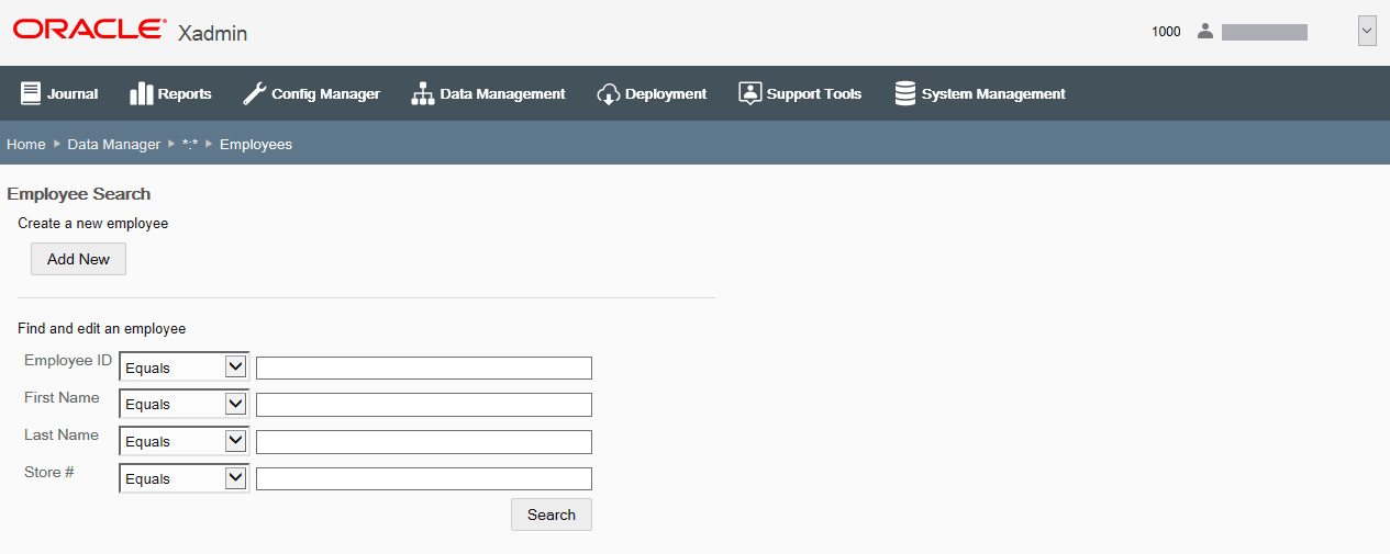 Employee page Employee page