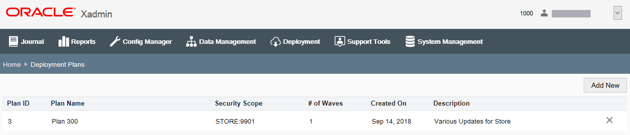 Deployments Plan page Deployments Plan page