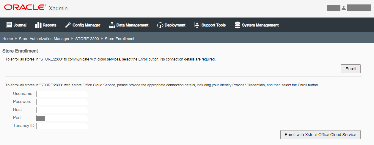 Store Enrollment — Configure Registers for IDCS and OCI IAM Store Enrollment — Configure Registers for IDCS and OCI IAM