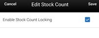 Edit Stock Count Edit Stock Count