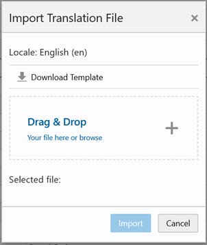 Import Translation File Window Import Translation File Window