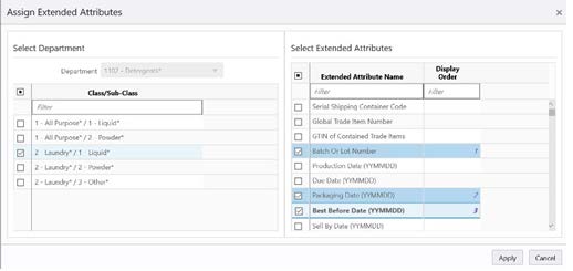 Selecting Extended Attributes Selecting Extended Attributes