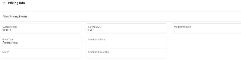 Pricing Info Section