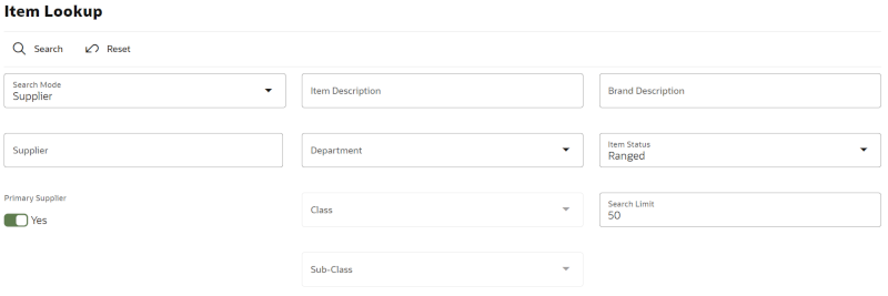 Search Mode: Supplier Search Mode: Supplier