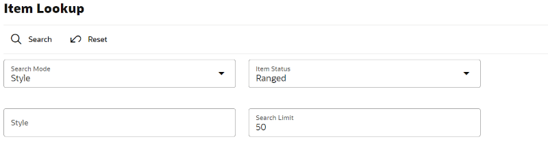 Search Mode: Style Search Mode: Style