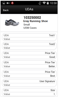 UDAs Screen UDAs Screen